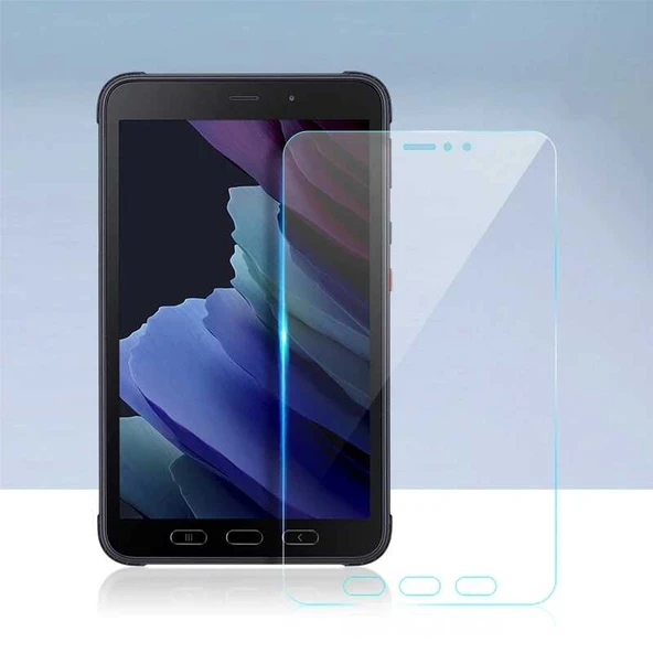Zore Galaxy ile uyumlu Tab Active 3 T577 Tablet Temperli Cam Ekran Koruyucu - 5