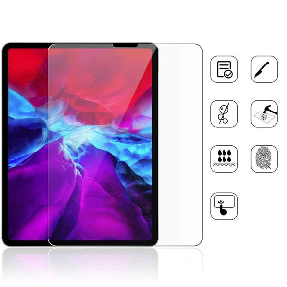 Zore Apple ile uyumlu iPad Pro 12.9 2021 (5.Nesil) Temperli Cam Ekran Koruyucu - Resim 5