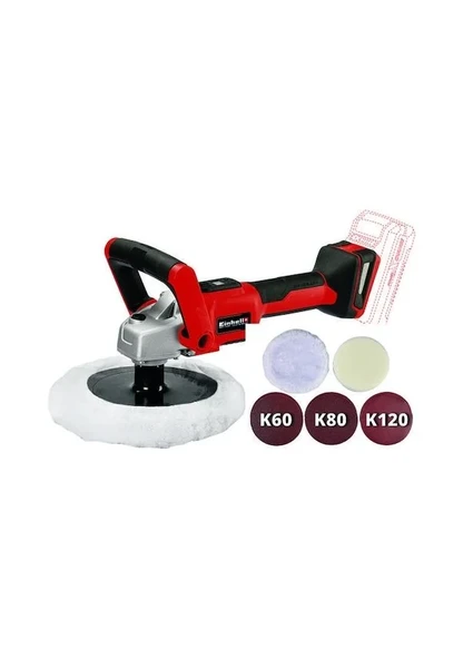 Einhell CE-CP 18/180 Li E-Tek Akülü 2.5 Ah Kömürsüz Akülü Polisaj ve Zımpara Makinesi - Resim 2