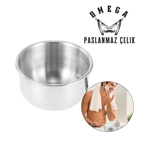 CEYLAN ADAM  Omega Paslanmaz Çelik Tıraş Tası ürün görseli