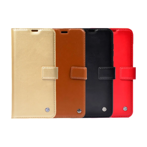 Zore Galaxy ile uyumlu J4 Plus Kılıf Kar Deluxe Kapaklı Kılıf - 2