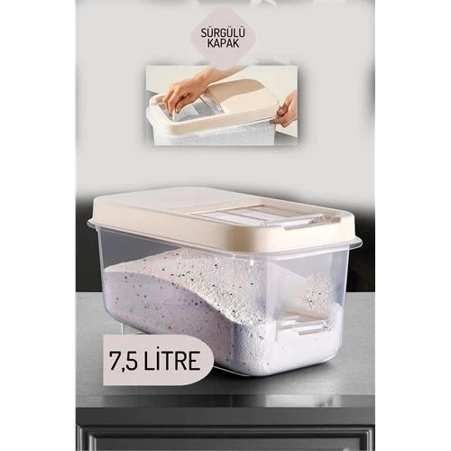 CEYLAN ADAM  Reagan Tablet ve Deterjan Saklama Kutusu 7.5 lt KREM ürün görseli