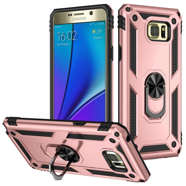 Zore Galaxy ile uyumlu Note 5 Kılıf Vega Kapak - 1