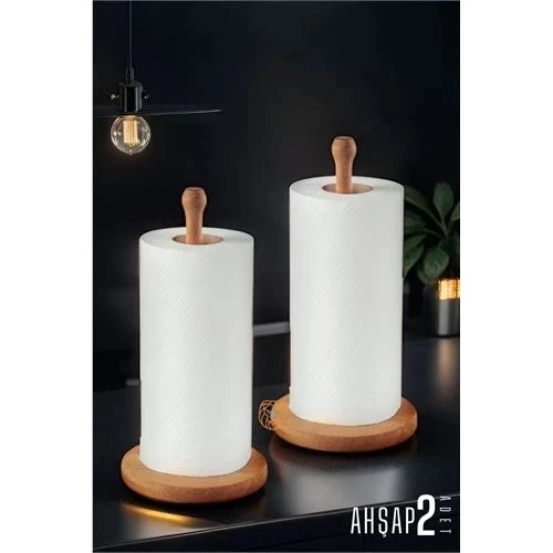 CEYLAN ADAM  Havlu Kağıt Tutucu Ahşap 2 ADET ürün görseli