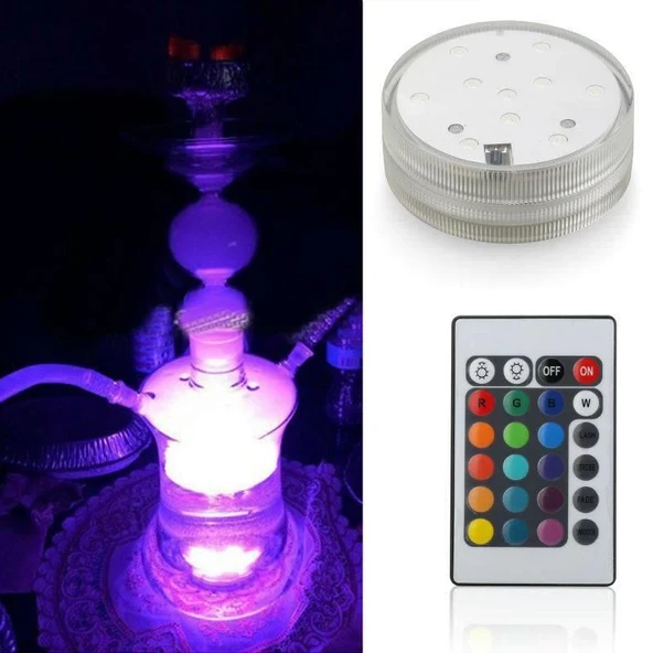 Nargile Işıklandırma Led Su Geçirmez Kumandalı Aydınlatma - 3