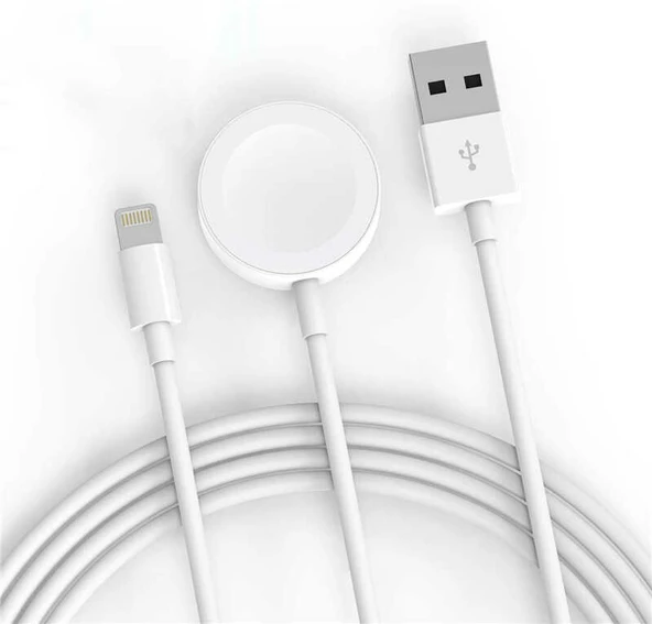 Zore Akıllı Saat Lightning-Wireless USB Şarj Kablosu 1.2M - 4