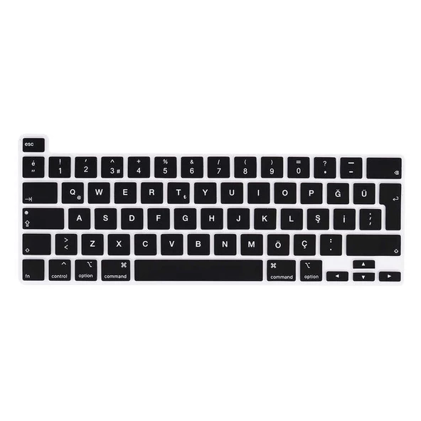 Zore Apple ile uyumlu Macbook 16' Touch Bar A2141 Klavye Koruyucu Silikon Ped - 3
