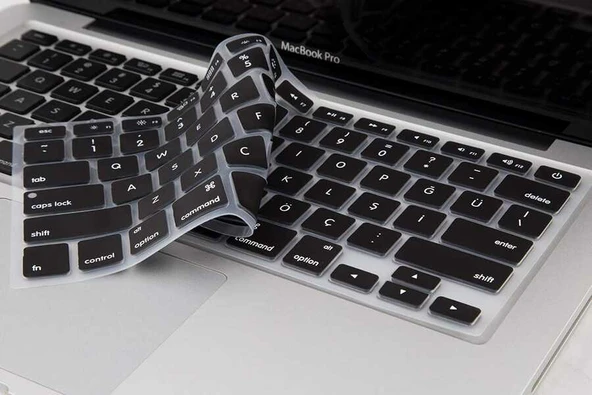 Zore Apple ile uyumlu Macbook 16' Touch Bar A2141 Klavye Koruyucu Silikon Ped - 1