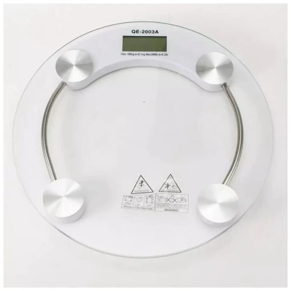 Yuvarlak Şeffaf Dijital Cam Baskül Terazi Tartı​​​​​​​ - 4