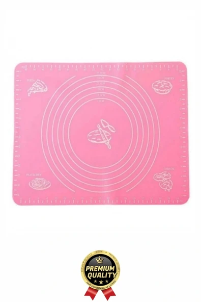 Özel Seri Isıya Dayanıklı Ölçekli Gıda Uyumlu Kaymaz Silikon Hamur Açma Yoğurma Matı Örtüsü 50x40 cm - 6