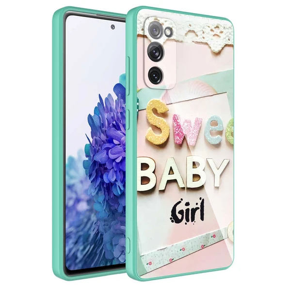 Zore Galaxy ile uyumlu S20 FE Kılıf Kamera Korumalı Desenli Sert Silikon Epoksi Kapak - 7