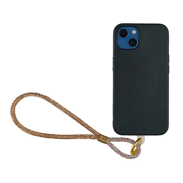 Zore Cep Telefonu Full Taşlı Halat İp 40 cm - 2