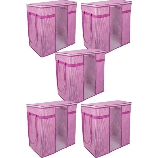 12 Adet Pencereli Hurç Mega Boy Çok Amaçlı Düzenleyici 40x40x75 Cm 0256 ürün görseli