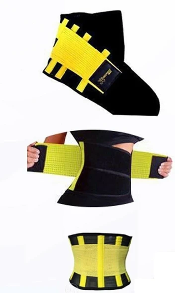 Hot Belt Termal Sauna Kemer Unisex Terletme Korsesi (sarı-siyah) - 2