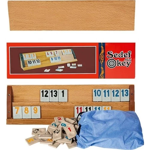 Eser Yetişkin Orta Boy Sedef Ağaç Okey Takımı ürün görseli