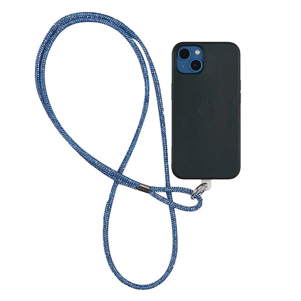 Zore Cep Telefonu Full Taşlı Halat İp 140 cm - 2