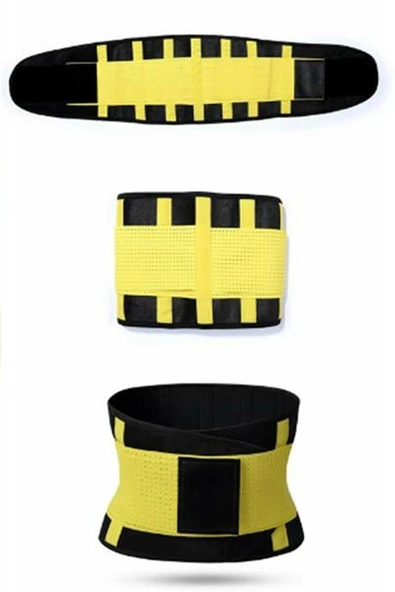 Hot Belt Termal Sauna Kemer Unisex Terletme Korsesi (sarı-siyah) - 3