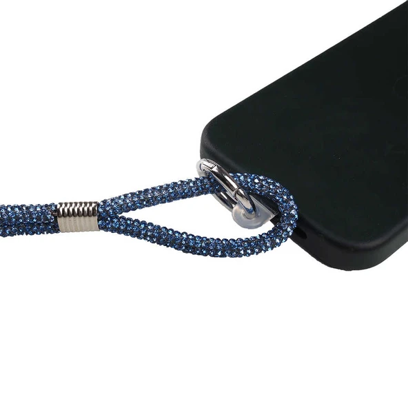 Zore Cep Telefonu Full Taşlı Halat İp 140 cm - 3