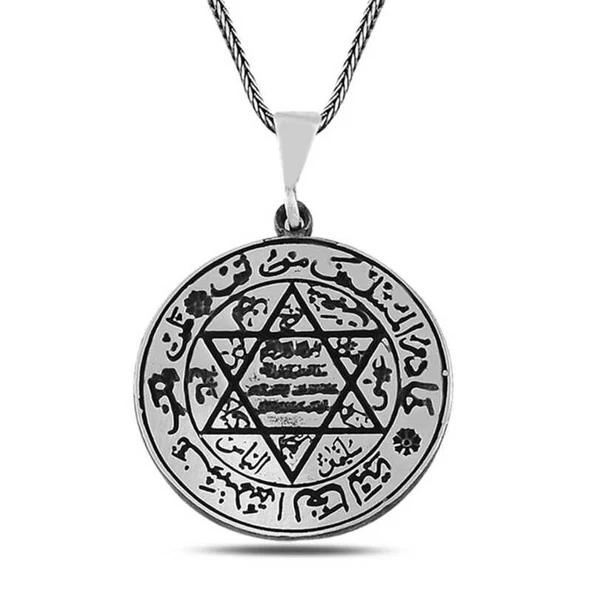 Gümüş Süleyman Mührü Kolye ürün görseli