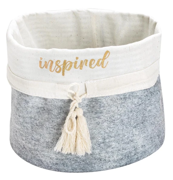 Yuvarlak Katlanabilir Çok Amaçlı Saklama Organizer Kutu Keçe Sepet (maxi) - 03396 ürün görseli