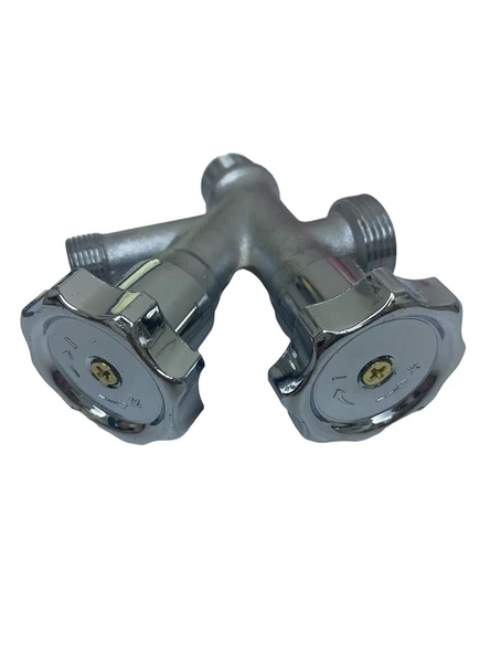 Dual Çiftli Çatallı Çamaşır Makinesi Ara Taharet Musluk Ara Musluk - 4