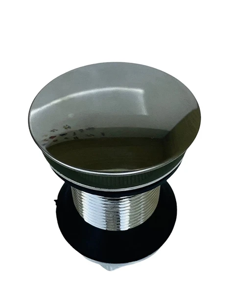 Pop Up Krom Kaplama Bas Aç Lavabo Sifonu Gideri - Resim 3