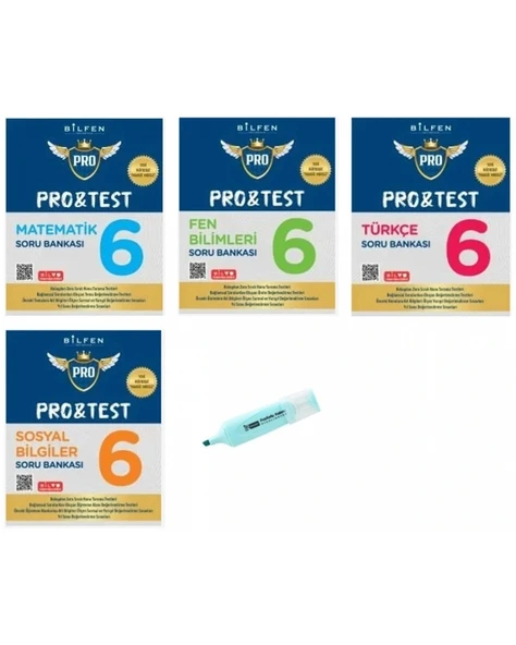 6.Sınıf ProTest Matematik Fen Türkçe Sosyal Soru Bankası Yeni Müfredat