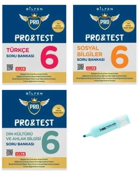 6.Sınıf ProTest Türkçe Sosyal Din Kültürü Soru Bankası Yeni Müfredat ürün görseli
