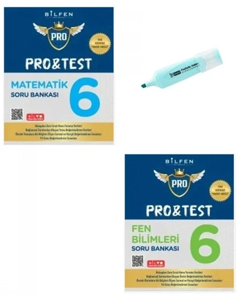 6.Sınıf ProTest Matematik Ve Fen Bilimleri Soru Bankası Yeni Müfredat