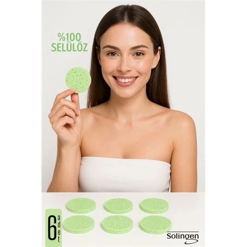 CEYLAN ADAM   Makyaj Temizlik Pedi Cilt Temizlik Süngeri Doğal Selülöz 6 ADET 711912 ürün görseli