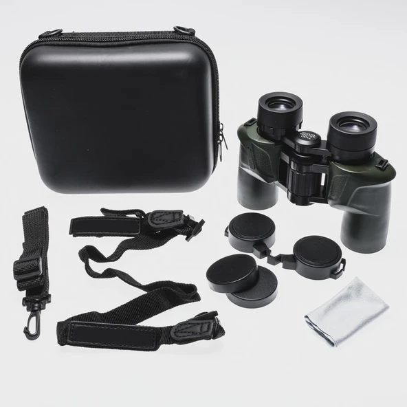 7x30 Profesyonel Su Geçirmez El Dürbünü 1000m/137m Yeşil ürün görseli