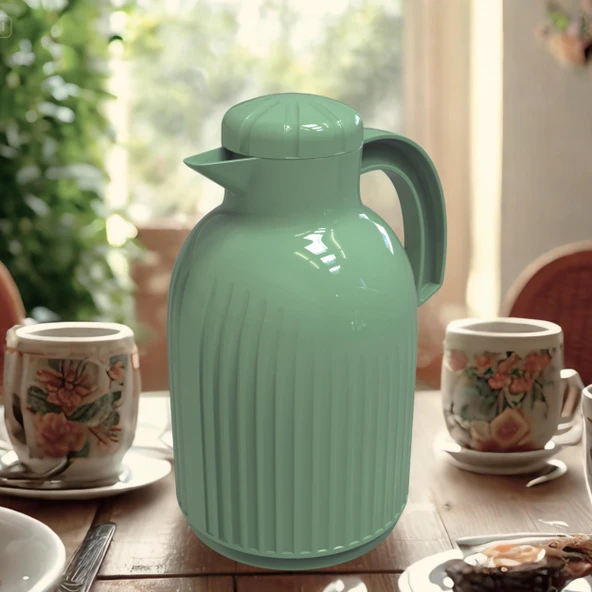 1.5 Lt Camlı Termos (1185 Glazed Thermos) - Resim 2