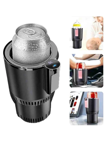 Araba İçecek Isıtıcı Soğutucu Bardak, Kahve, Çay, Su İçin 2’si 1 Arada - 2