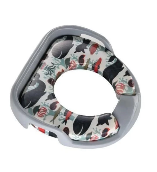 Softy Jumbo Kids Çocuk-bebek Yanlardan Tutmalı Yumuşak Süngerli Klozet Kapağı Adaptörü - Resim 4