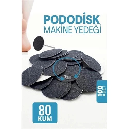 CEYLAN ADAM  25 mm Pododisk - Nasır Sökücü Pedikür Makinesi Yedek Pedler 100 ADET ürün görseli 1