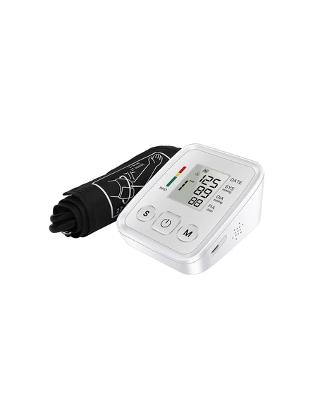 Kol Tipi Sesli Ev Ölçüm Cihazı Akıllı Tansiyon Aleti Monitörü - 5