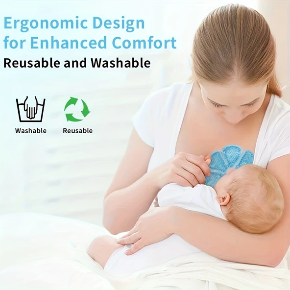 Emziren Anneler İçin 2 Li Jel Göğüs Pedi – Sıcak Ve Soğuk Kullanıma Uygun, Pvc Dolgulu, Konfor Ve Destek Sağlayan Ped (pembe) - Resim 2