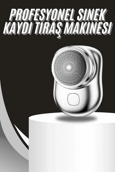 Kablosuz Tıraş Makinesi Günlük Hızlı Taşınabilir Şarjlı Yuvarlak Paslanmaz Çelik - Resim 2