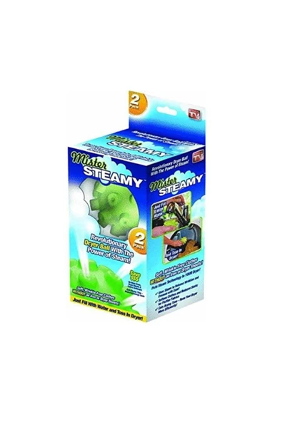 Mister Steamy Buharlı Çamaşır Kurutma Ve Ütü Topları Pratik 2'li ürün görseli 1