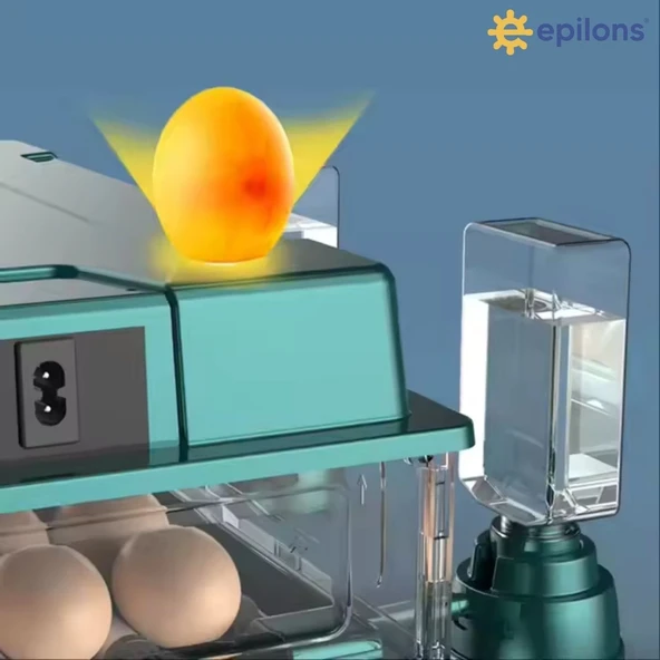 Slim Yeni Model 130’lu Gün Sayaçlı Otomatik Kuluçka Makinesi – Tavuk Kaz Ördek Kuş Yumurtası Uyumlu - Resim 3