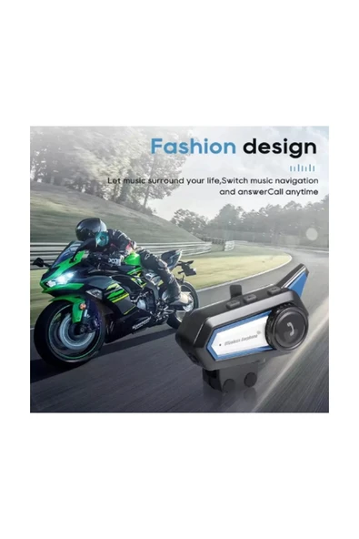 Bt31 Kask Kulaklık Bluetooth 5.0 Motosiklet Interkom Su Geçirmez Kablosuz Kulaklık - 2