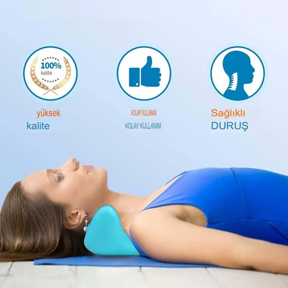 Ergonomik Boyun Masajı Yastığı – Servikal Traksiyon Destekli, Omurilik Ortopedik Yastık - Resim 2