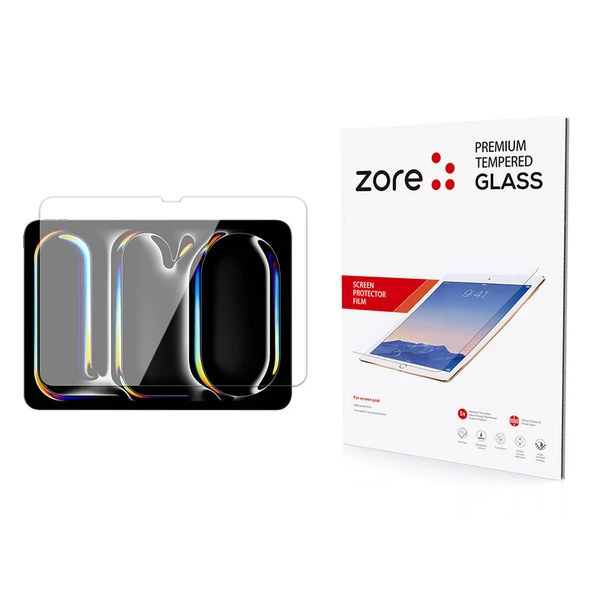 Zore Apple ile uyumlu iPad Pro 11 2024 Temperli Cam Ekran Koruyucu ürün görseli 1