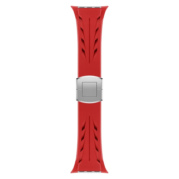 Apple Watch Ultra 49mm KRD-127 Metal Tokalı Silikon Kordon - 4