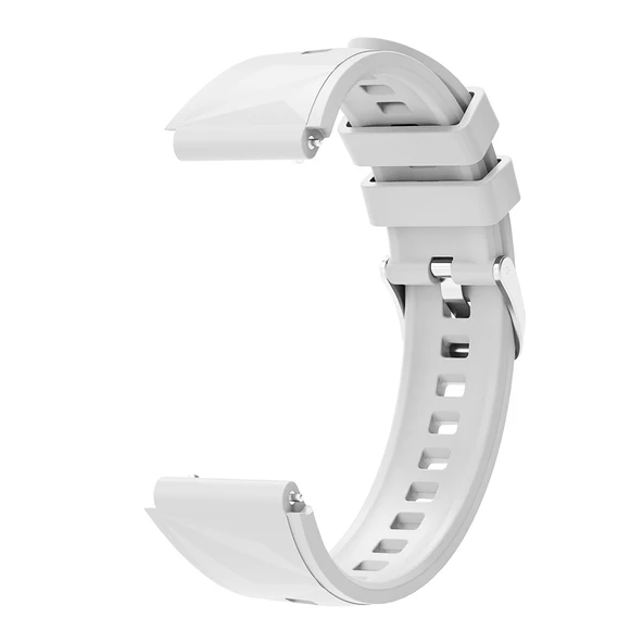 Zore Huawei ile uyumlu GT4 41mm KRD-129 18mm Silikon Kordon Strap Kayış - 11