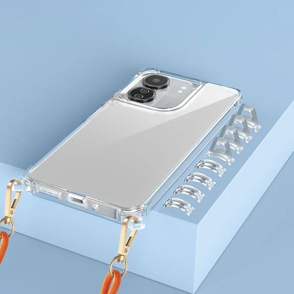 Xiaomi Redmi 13C Kılıf Airbagli Takılabilir Askı Aparatlı Zore Snap Silikon Kapak - 4