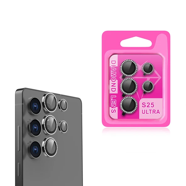 Zore Galaxy ile uyumlu S25 Ultra CL-06 Kamera Lens Koruyucu