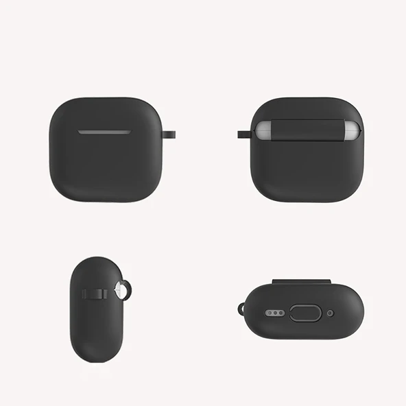 Zore Apple ile uyumlu Airpods ile uyumlu 4 Standart Silikon Kılıf - 5