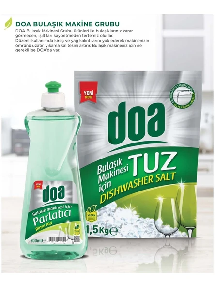 Doa Bulaşık Makinesi Parlatıcı 500 ml & Tuz 1,5 Kg - Resim 2