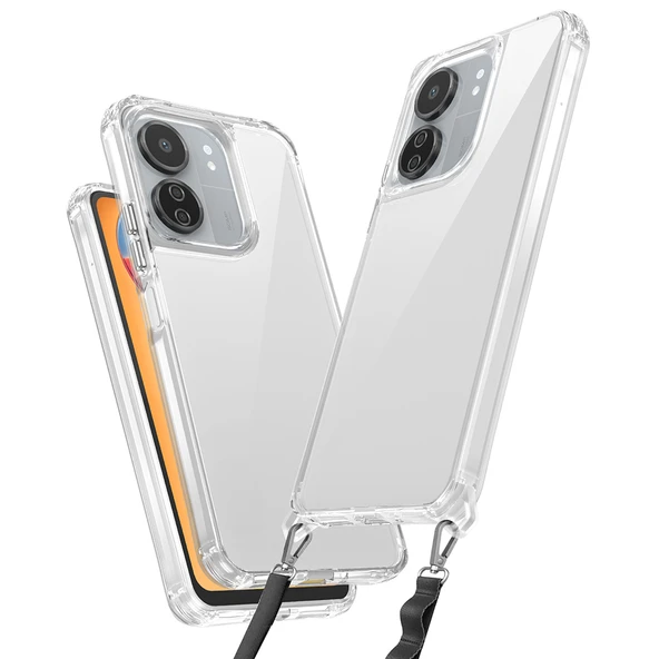 Zore Xiaomi ile uyumlu Poco C65 Kılıf Airbagli Takılabilir Askı Aparatlı Snap Silikon Kapak - 7